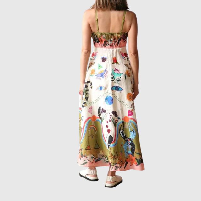 Felicity - maxi-jurk met speelse print