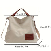 Eenvoudige Canvas Schoudertas - Billie Tas