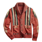 Vintage jacquard vest - Michael