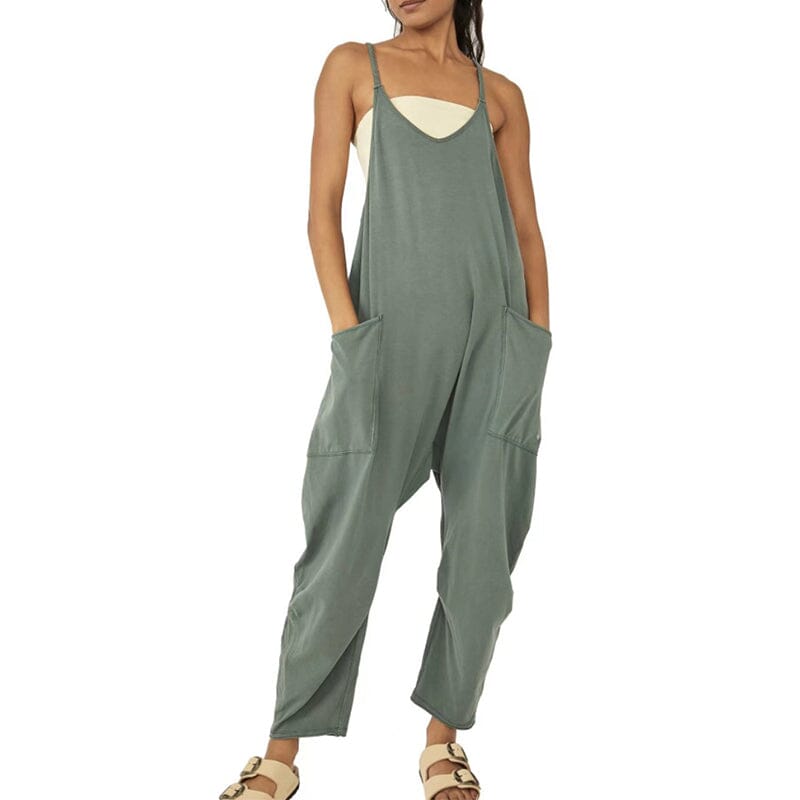 Chelan - De perfecte minimalistische jumpsuit met zakken en V-halslijn