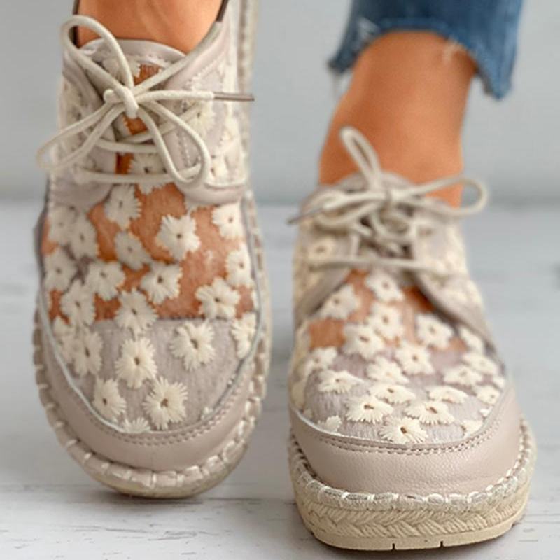 Zomerse, bloemige, comfortabele sneakers - FloraSneaks