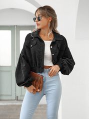 Stijlvol Cropped Bomber Jas - Samantha