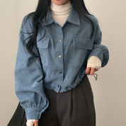 Cropped corduroy jas - Shayla