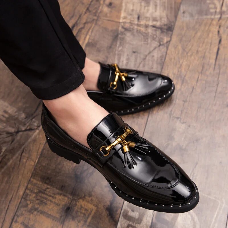 Linus - Orthopedische heren loafers met kwastjes