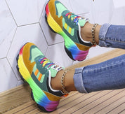 Cato - Orthopedic Trendy Regenboog Sneakers