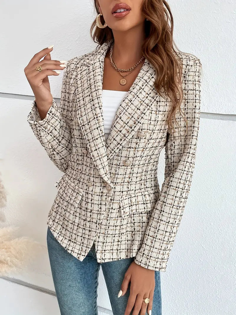 Elegante geruite blazer - Madeleine