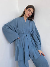 Comfortabel kimono setje - Sabrina