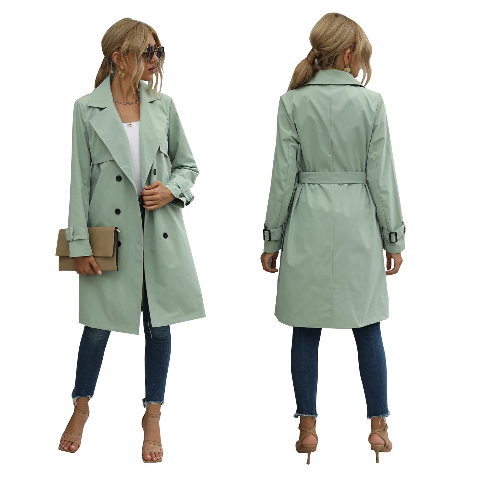 Stijlvolle trenchcoat voor dames - Stella