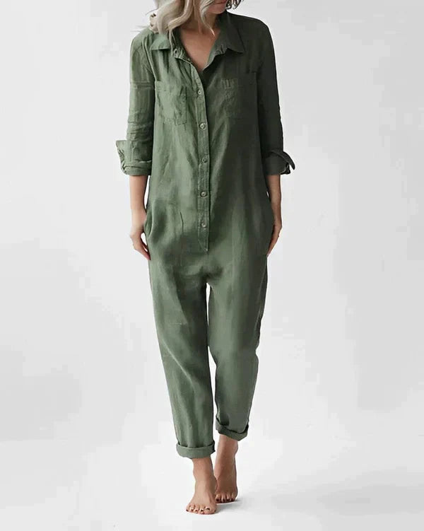 Joie - Stijlvolle groene jumpsuit