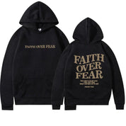 Faith Over Fear Psalmen 118:6 - Grote unisex hoodie