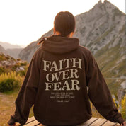 Faith Over Fear Psalmen 118:6 - Grote unisex hoodie