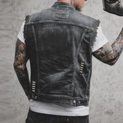 Karwan | Stijlvol denim gilet voor heren