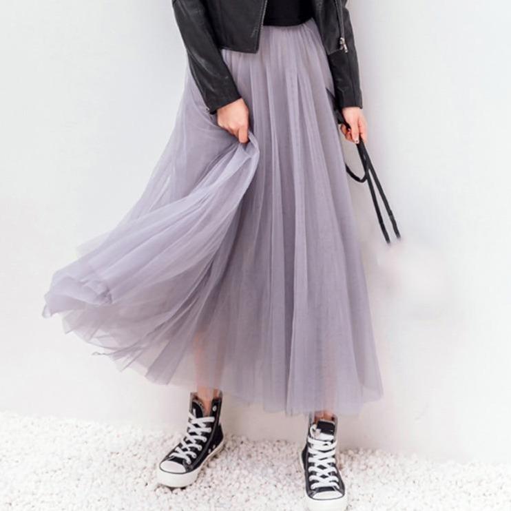 Maxi tule rok - Hermina